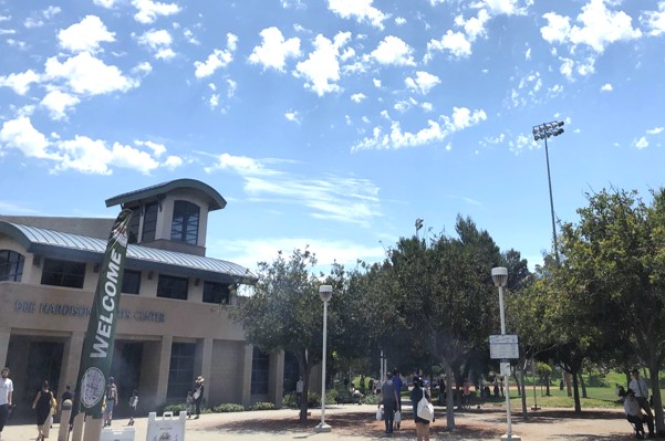 People standing in front of Wilson park