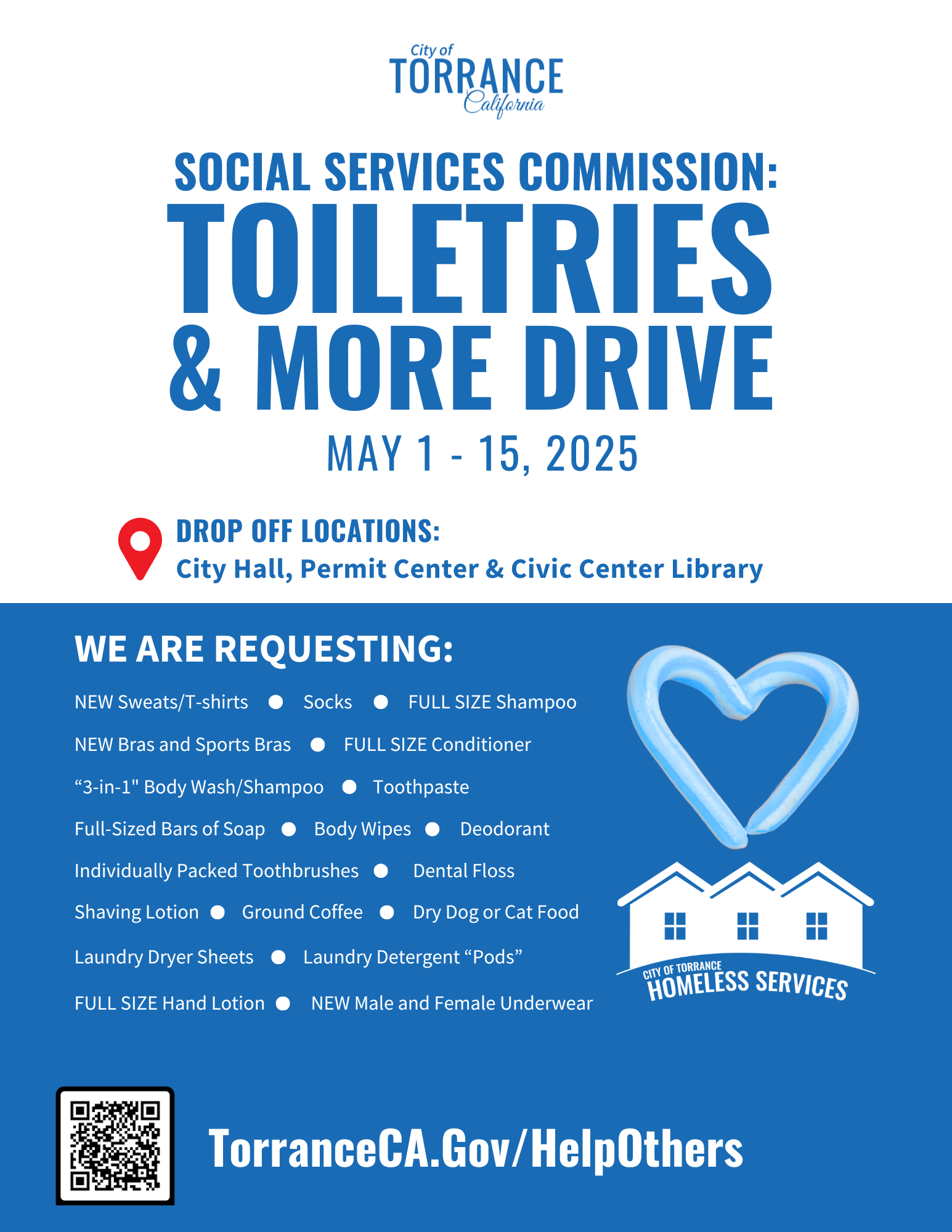 2025 Toiletry Drive Flyer