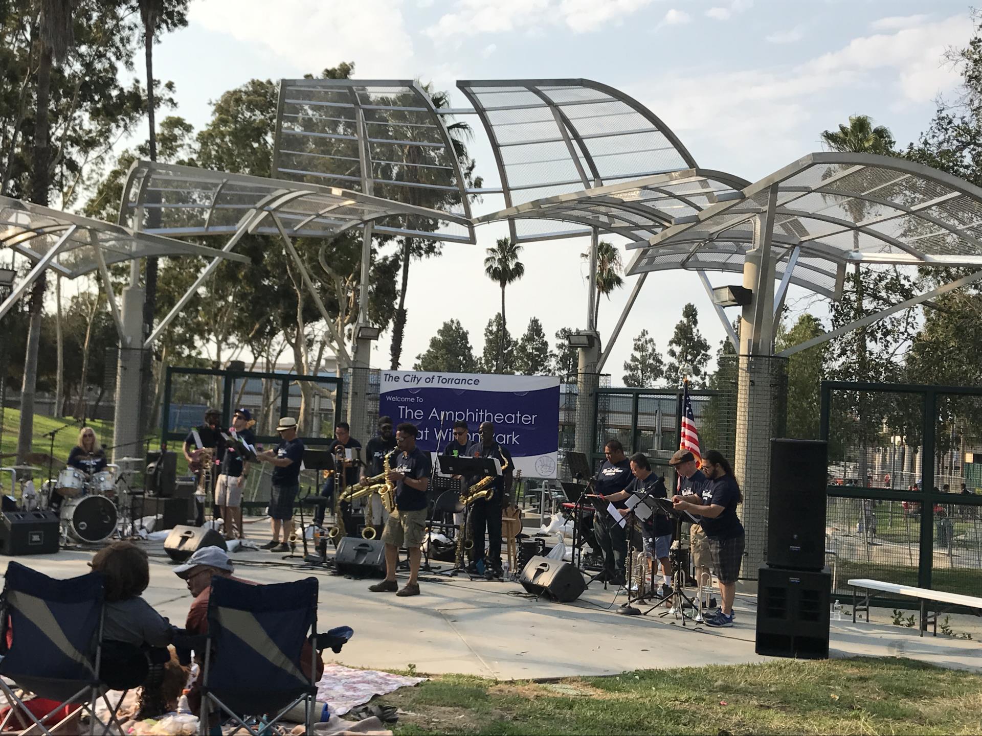 Mystic Wave Performing at Wilson Park Ampitheater
